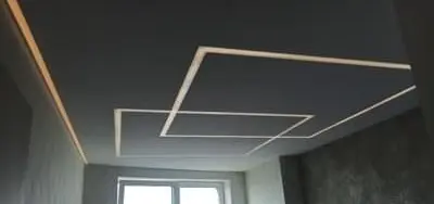 Световые линии на натяжном потолке