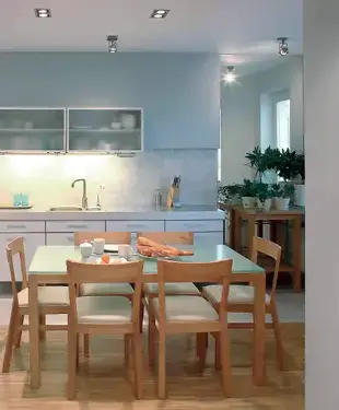 Натяжные потолки на кухне фотогалерея