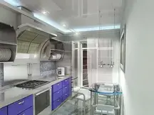 Натяжные потолки на кухне
