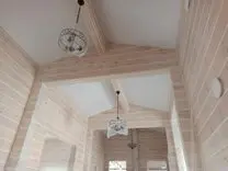 Фото натяжных потолков на мансарде