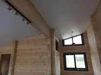 Мансардный натяжной потолок