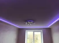 Подсветка двухуровневого потолка